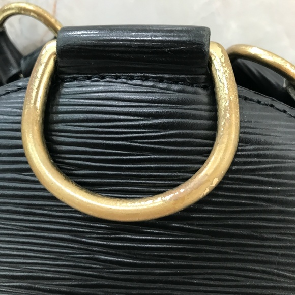 LOUIS VUITTON Black Backpack Epi Mabillon Leather - Picture 10 of 10